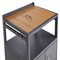 Beliani ORTISEI - Buitenkeuken set - Grijs/Licht hout - 3-delig - Aluminium