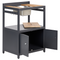 Beliani ORTISEI - Buitenkeuken set - Grijs/Licht hout - 3-delig - Aluminium