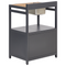 Beliani ORTISEI - Buitenkeuken set - Grijs/Licht hout - 3-delig - Aluminium