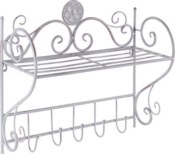 Beliani OSORNO - Badkamer plank - Grijs - IJzer