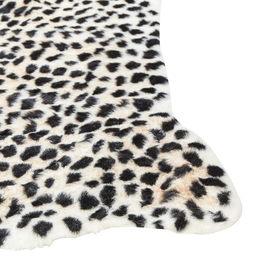 Beliani OSSA - Vloerkleed - Beige/Zwart - 130 x 170 cm - Polyester