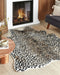 Beliani OSSA - Vloerkleed - Beige/Zwart - 150 x 200 cm - Polyester