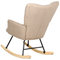 Beliani OULU - Schommelstoel - Beige - Polyester