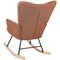 Beliani OULU - Schommelstoel - Bruin - Polyester