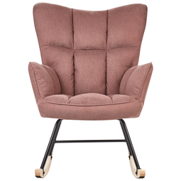 Beliani OULU - Schommelstoel - Roze - Polyester