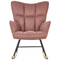 Beliani OULU - Schommelstoel - Roze - Polyester