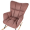 Beliani OULU - Schommelstoel - Roze - Polyester
