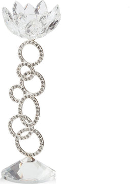 Beliani OVIEDO - Kandelaar - Zilver - Glas