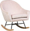 Beliani OXIE - Schommelstoel - Roze - Fluweel