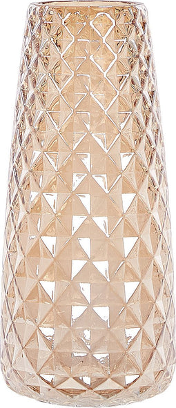 Beliani PACHEIA - Decoratieve vaas - Oranje - Glas