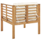 Beliani PACIFIC - Loungeset voor 4 - Lichthout/Wit - Acaciahout