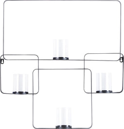 Beliani PALAWAN - Kandelaar - Zwart - Metaal
