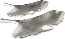 Beliani PALENQUE - Decoratieve schaal - Zilver - Aluminium