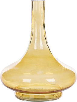 Beliani PANEER - Bloemenvaas - Geel - Glas