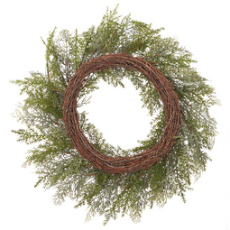 Beliani PANRUN - Kerstkrans - Groen - ⌀ 70 cm - Synthetisch