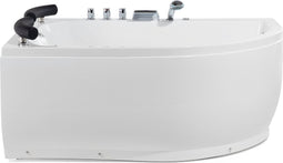 Beliani PARADISO - Hoekbad whirlpool - Wit - Acryl