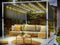 Beliani PARGA - Tuinpaviljoen - Grijs/Wit - Polyester