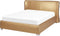 Beliani PARIS - Waterbed - goud - Leer
