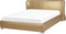 Beliani PARIS - Waterbed - goud - Leer