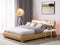 Beliani PARIS - Waterbed - goud - Leer