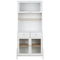 Beliani PARLIN - Vitrinekast - Wit - Hout