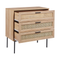 Beliani PASCO - Dressoir 3-lades - Lichte houtkleur - Rotan