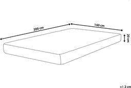 Beliani PEARL - Mattress - Wit - Polyester