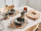 Beliani PEPPERLEAF - Set van 12 placemats en onderzetters - Natuurlijk - Jute