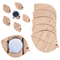 Beliani PEPPERLEAF - Set van 12 placemats en onderzetters - Natuurlijk - Jute