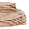 Beliani PEPPERLEAF - Set van 12 placemats en onderzetters - Natuurlijk - Jute