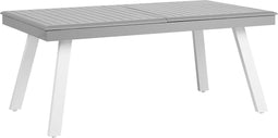 Beliani PERETA - Tuintafel - Grijs - Aluminium