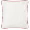 Beliani PERIWINKLE - Sierkussen set van 2 - Wit/Rood - 45 x 45 cm - Katoen