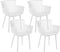 Beliani PESARO - Tuinstoel set van 4 - Wit - Kunststof