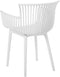 Beliani PESARO - Tuinstoel set van 4 - Wit - Kunststof