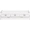 Beliani PETIVILLE - Onderschuifbed - Wit - 90 x 200 cm - Hout