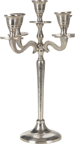 Beliani PETRA - Kandelaar - Zilver - Aluminium