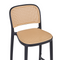 Beliani PLOSE - Barkruk set van 4 - Beige/Zwart - Kunststof