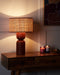 Beliani PRESIDIO - Tafellamp - Rood - Palmblad