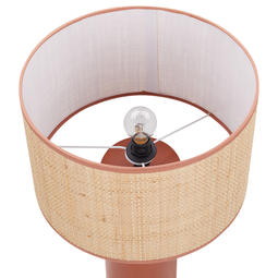 Beliani PRESIDIO - Tafellamp - Rood - Palmblad