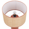 Beliani PRESIDIO - Tafellamp - Rood - Palmblad