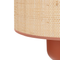 Beliani PRESIDIO - Tafellamp - Rood - Palmblad