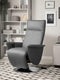 Beliani PRIME - TV-fauteuil - Grijs - Kunstleer