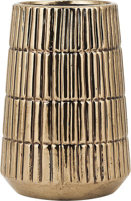 Beliani QANAWAT - Decoratieve vaas - Goud - Steengoed