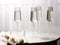 Beliani QUARTZ - Champagne glazen set van 4 - Grijs - Glas