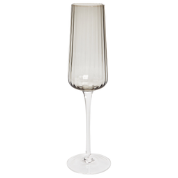 Beliani QUARTZ - Champagne glazen set van 4 - Grijs - Glas