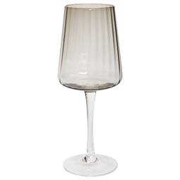 Beliani QUARTZ - Wijnglazen set van 4 - Grijs - Glas