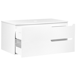 Beliani QUINTELA - Badkamermeubel - Wit - 100 x 52 cm - MDF