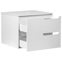 Beliani QUINTELA - Badkamermeubel - Wit - 60 x 52 cm - MDF