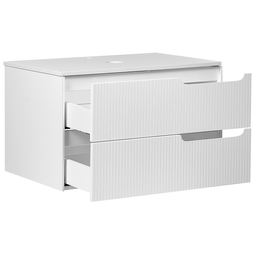 Beliani QUINTELA - Badkamermeubel - Wit - 80 x 52 cm - MDF
