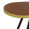 Beliani RAMONA - Bijzettafel - Zwart - MDF